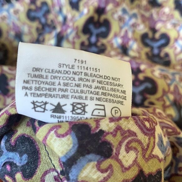 Tory Burch Printed Vneck Tunic Size 0 - Picture 6 of 6